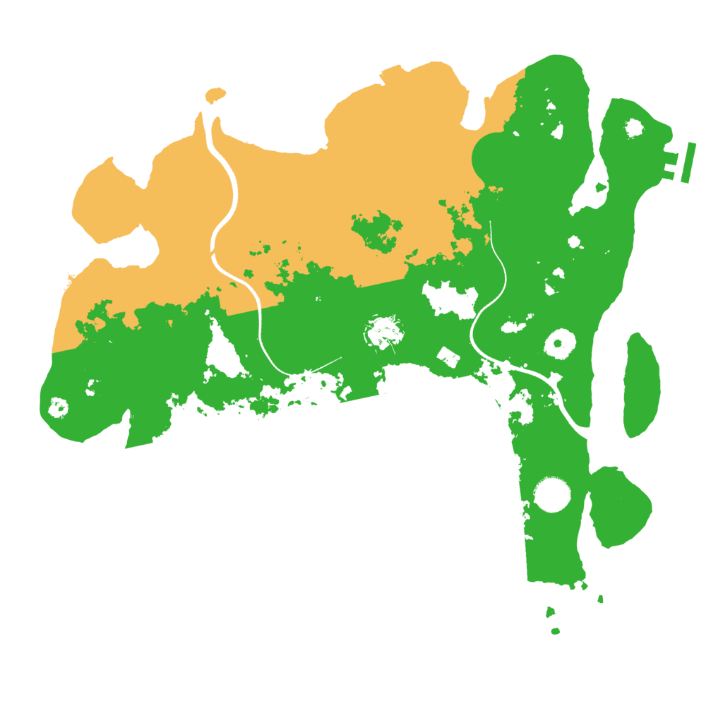 Biome Rust Map: Procedural Map, Size: 3600, Seed: 688674927