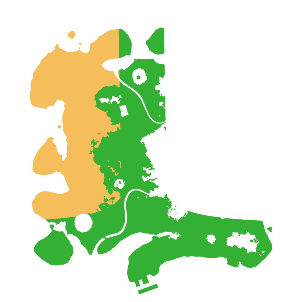 Biome Rust Map: Procedural Map, Size: 3000, Seed: 28416