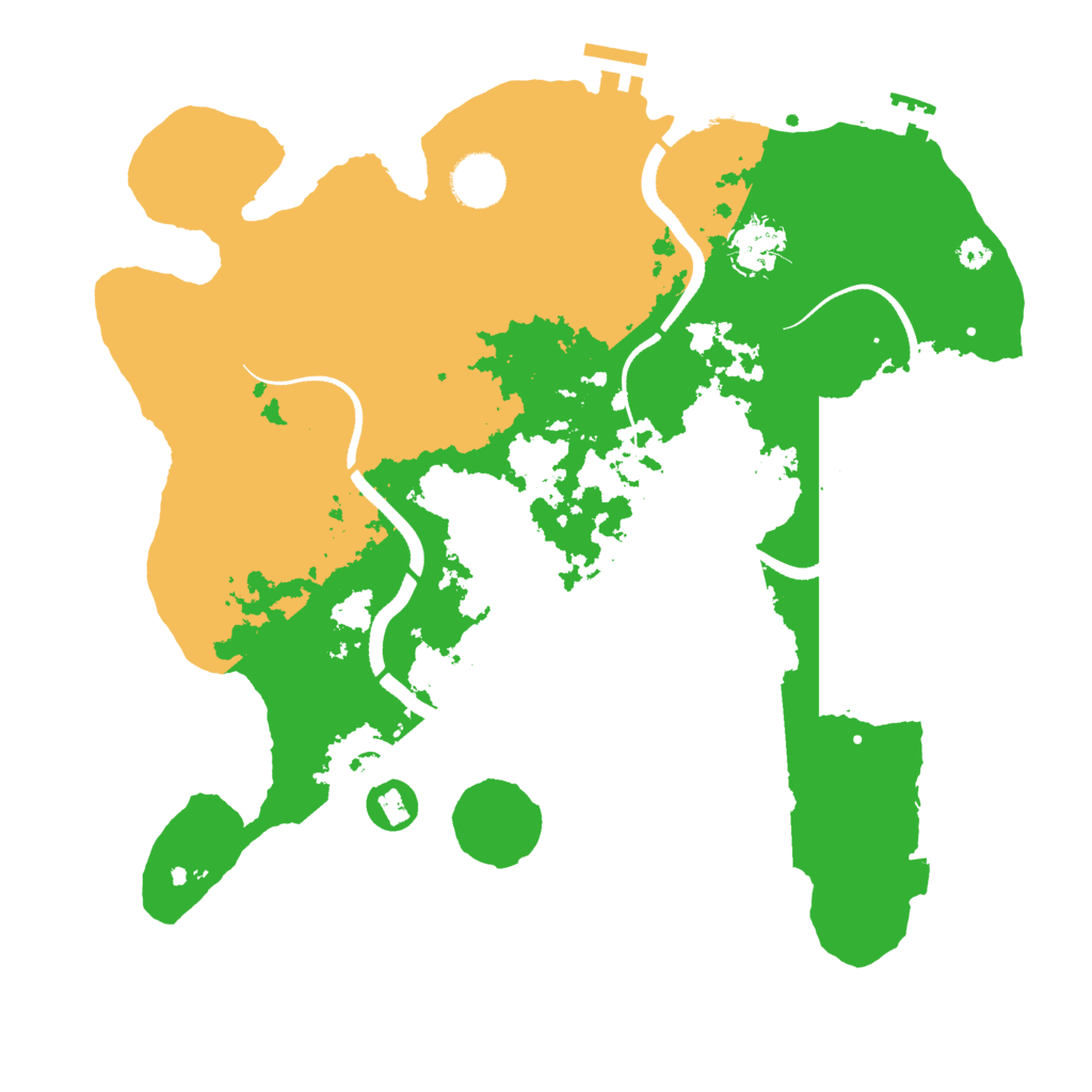 Biome Rust Map: Procedural Map, Size: 3500, Seed: 482514796