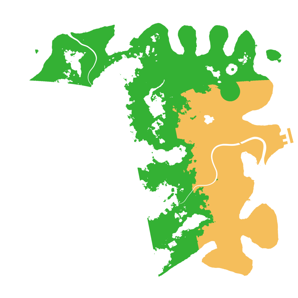 Biome Rust Map: Procedural Map, Size: 4000, Seed: 1219217069