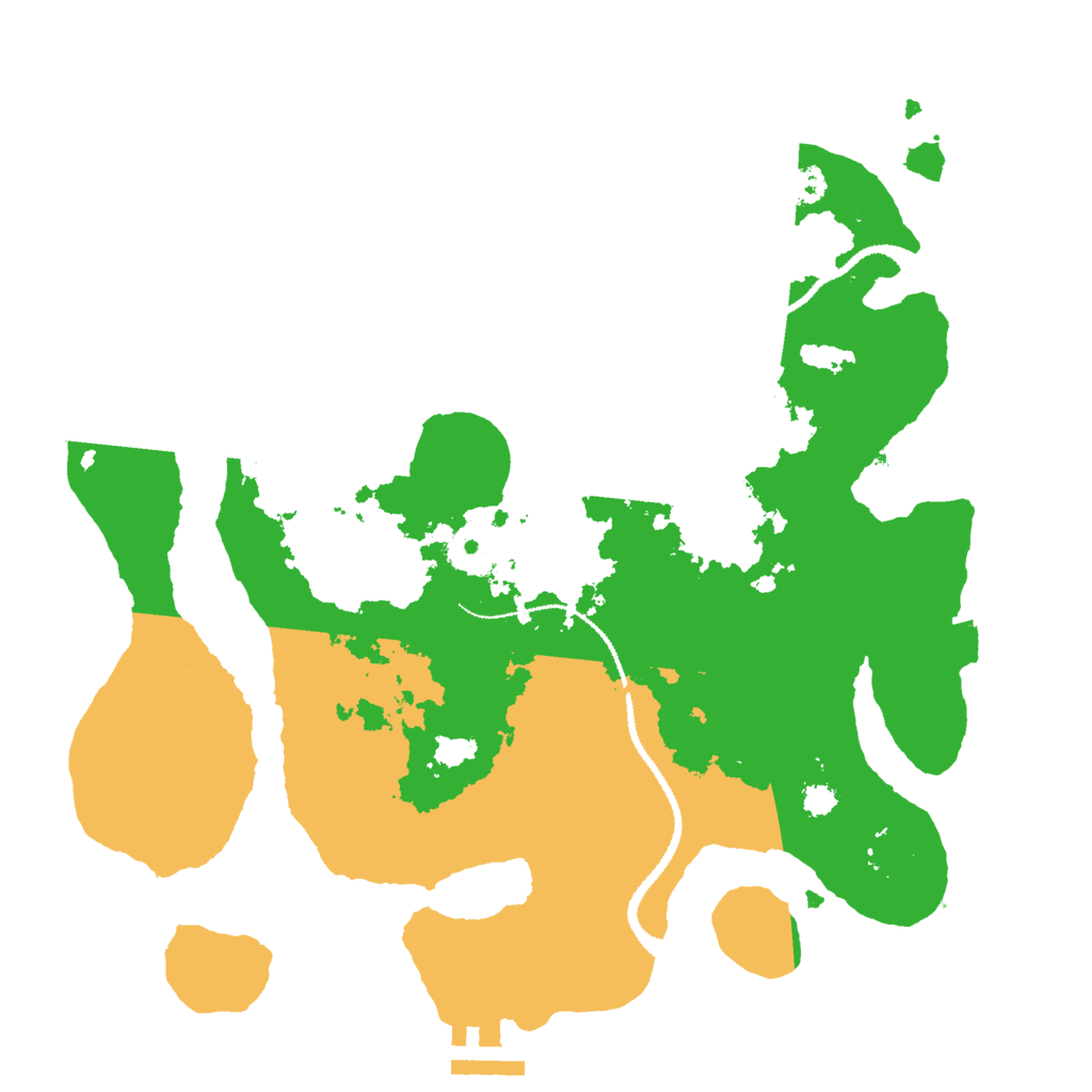 Biome Rust Map: Procedural Map, Size: 3000, Seed: 78927