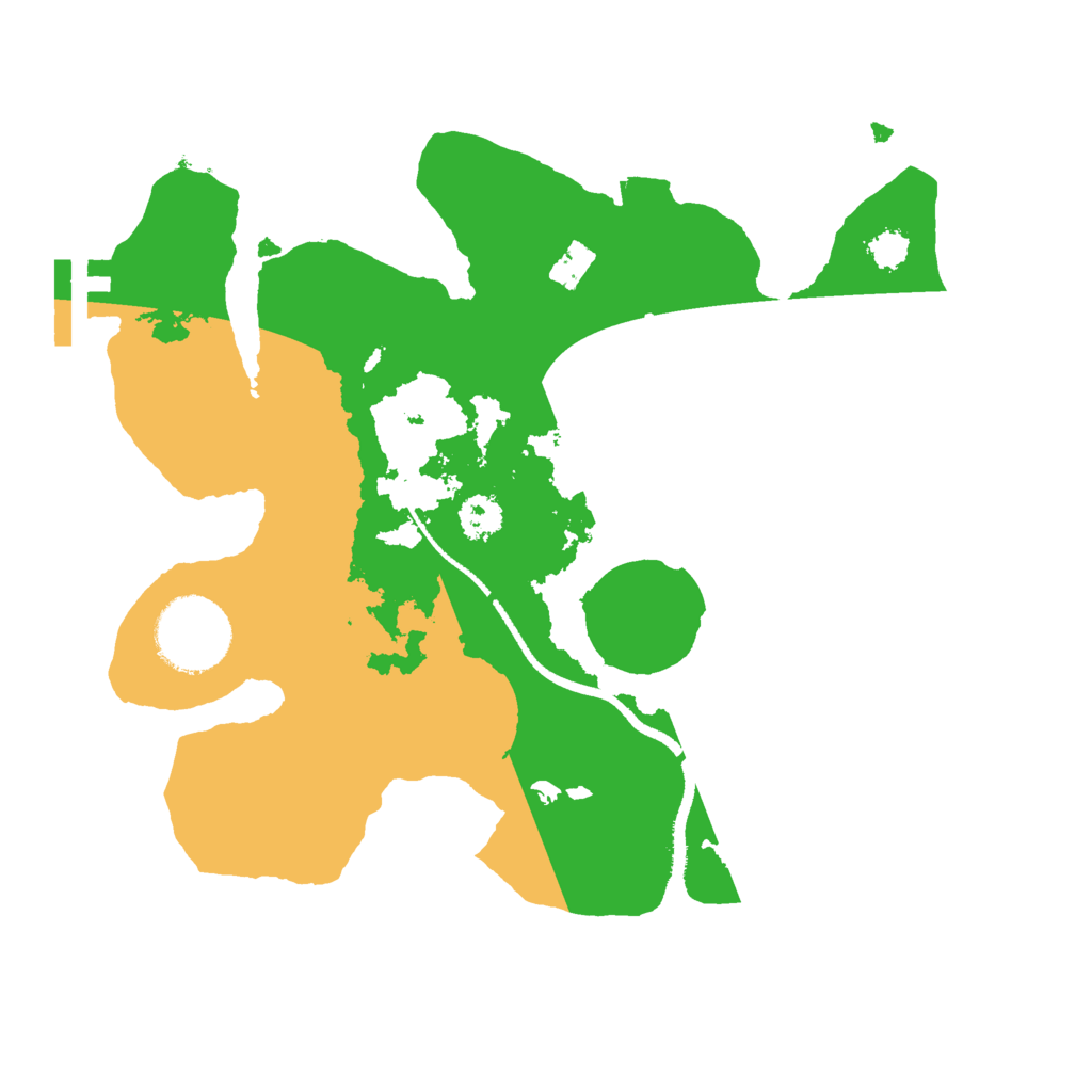 Biome Rust Map: Procedural Map, Size: 2555, Seed: 1099165605