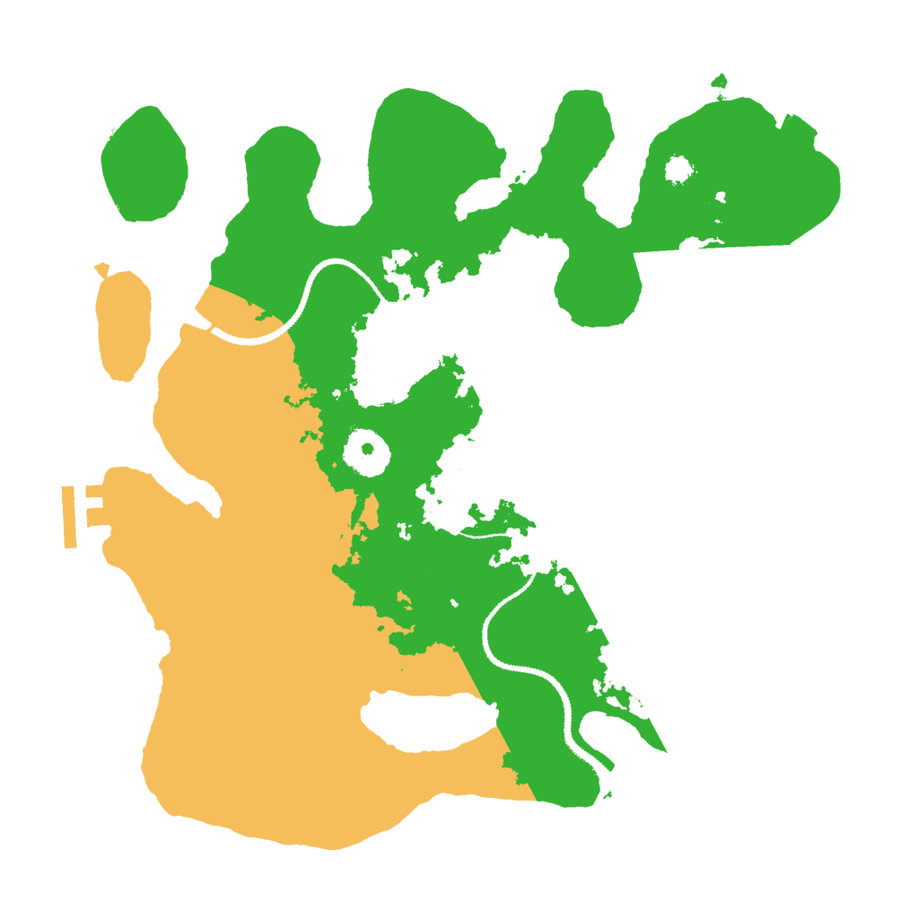 Biome Rust Map: Procedural Map, Size: 3000, Seed: 374000417