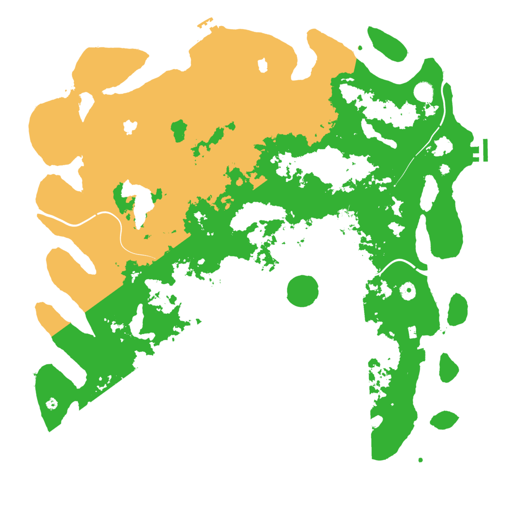 Biome Rust Map: Procedural Map, Size: 4500, Seed: 1206248476