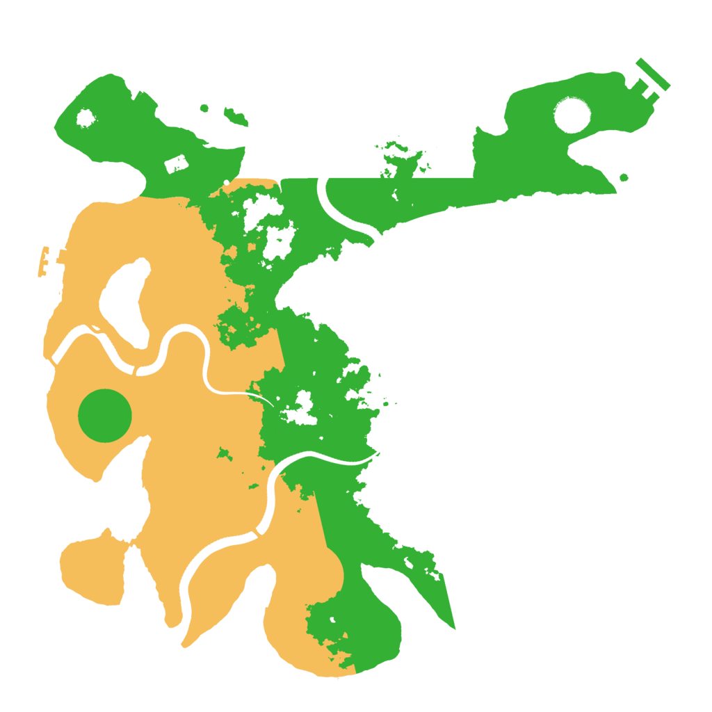 Biome Rust Map: Procedural Map, Size: 3500, Seed: 549150411