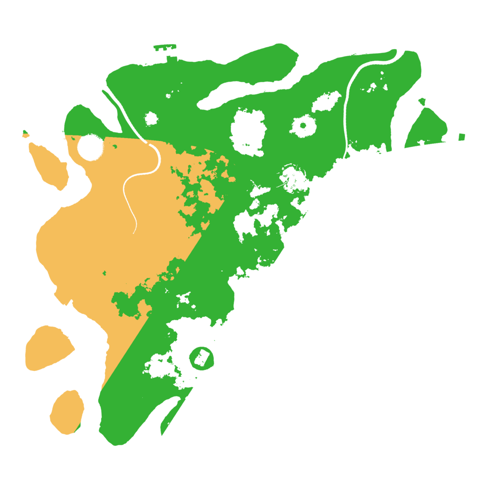 Biome Rust Map: Procedural Map, Size: 3400, Seed: 92921585