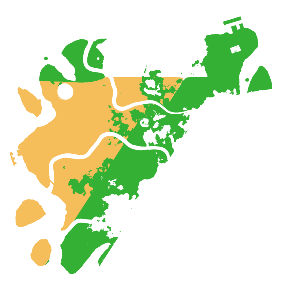 Biome Rust Map: Procedural Map, Size: 3400, Seed: 92921585