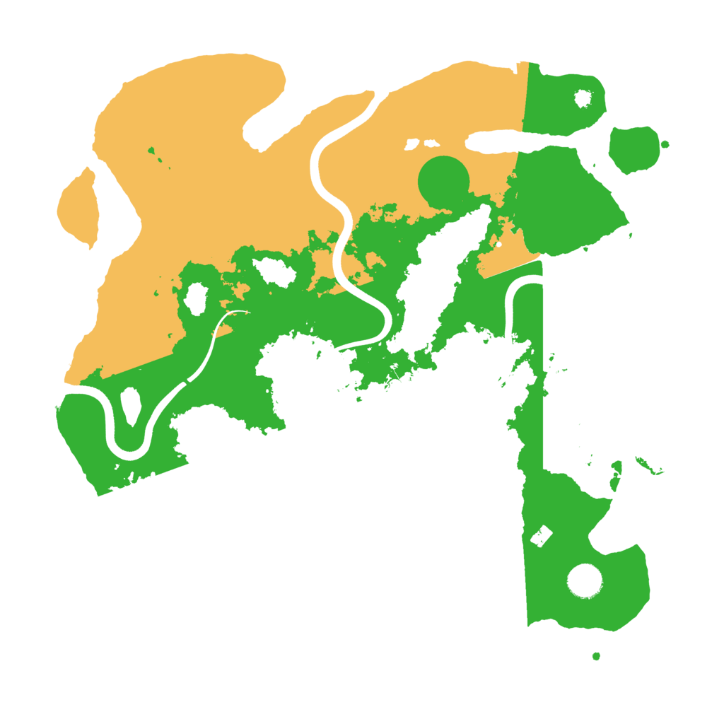 Biome Rust Map: Procedural Map, Size: 3700, Seed: 1197021424