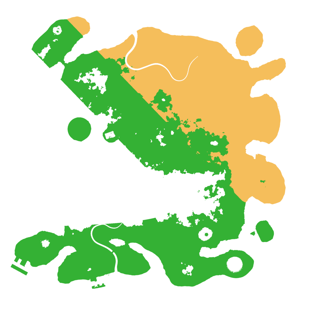 Biome Rust Map: Procedural Map, Size: 3500, Seed: 575671