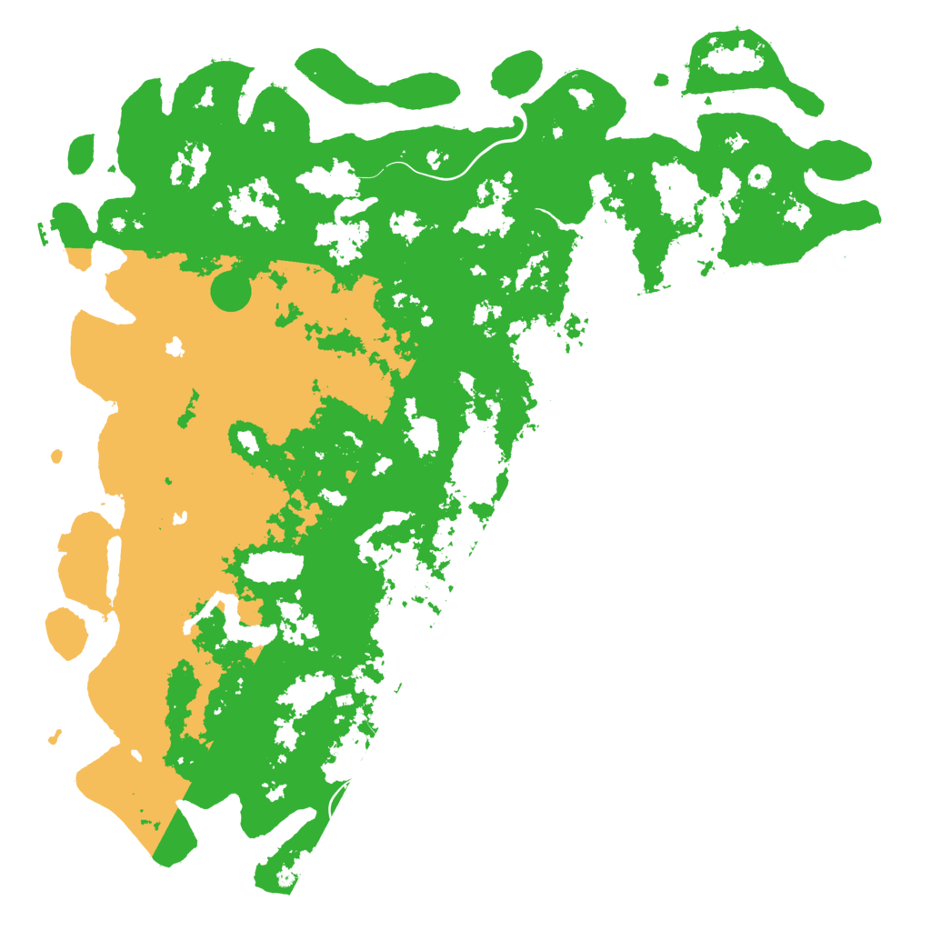 Biome Rust Map: Procedural Map, Size: 6000, Seed: 6433434