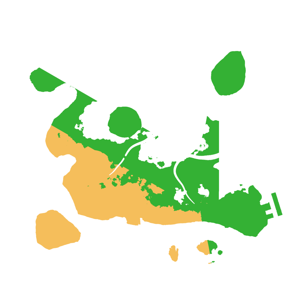 Biome Rust Map: Procedural Map, Size: 2500, Seed: 1957797944