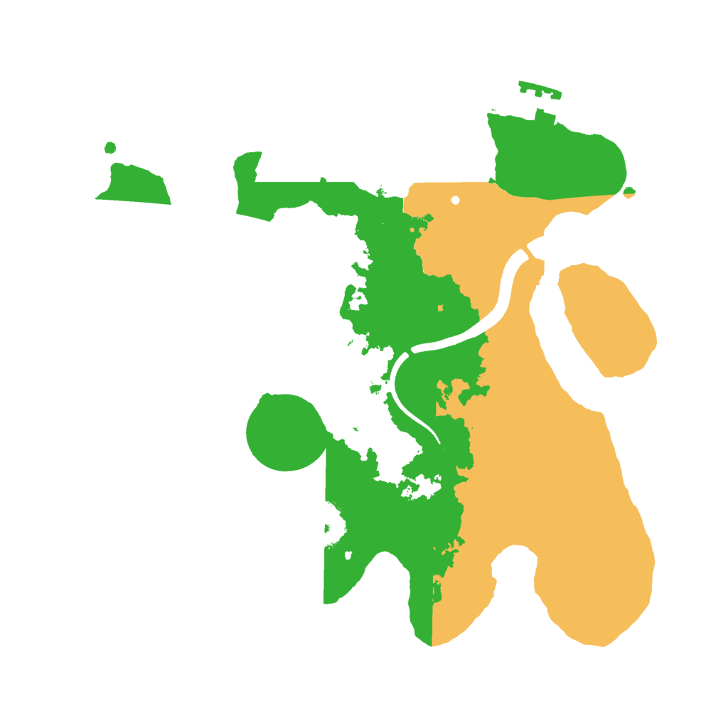 Biome Rust Map: Procedural Map, Size: 2500, Seed: 397706363