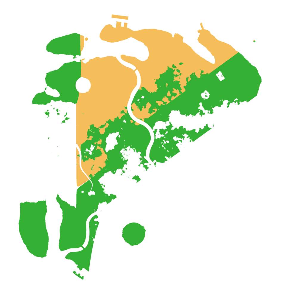 Biome Rust Map: Procedural Map, Size: 3700, Seed: 509079293
