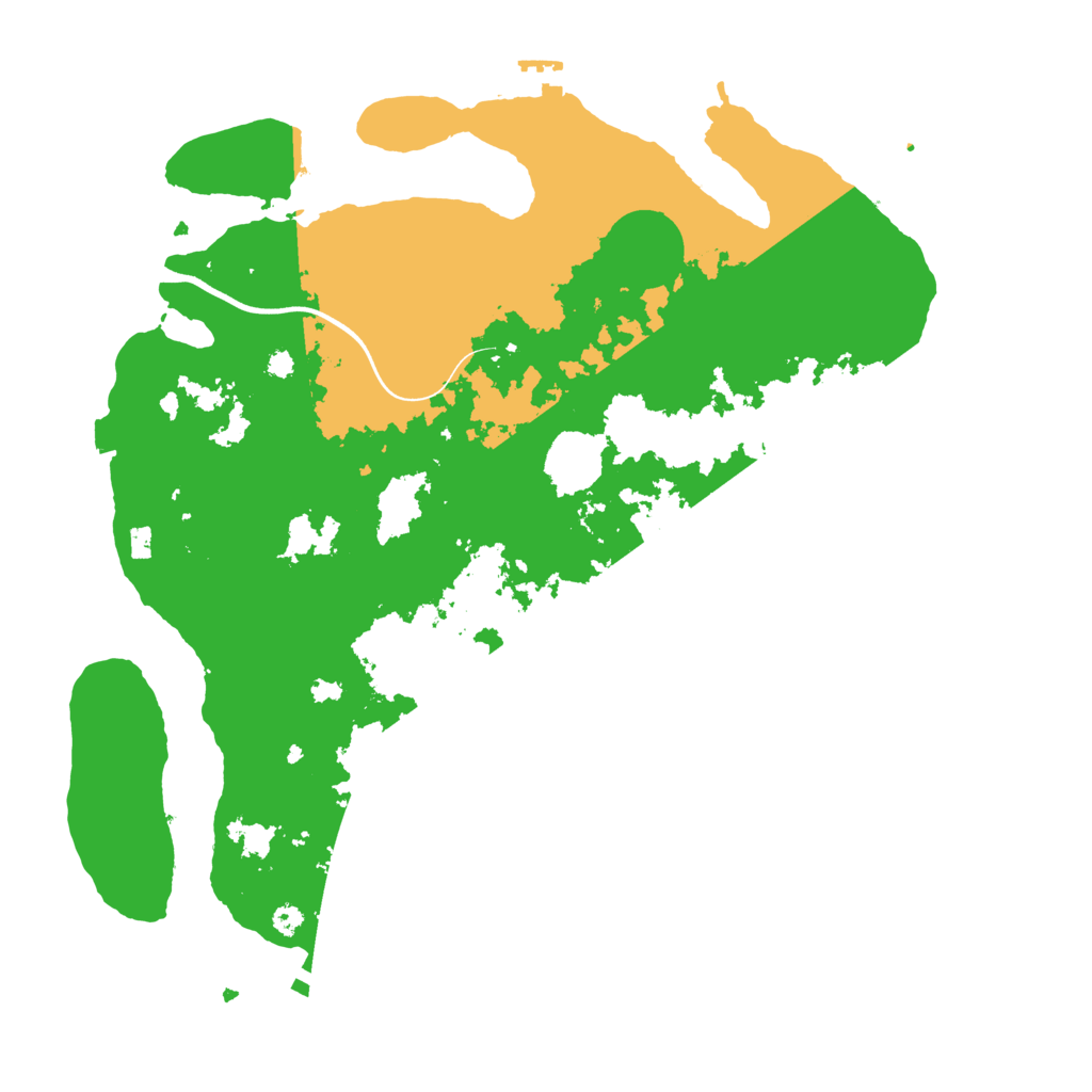 Biome Rust Map: Procedural Map, Size: 3700, Seed: 509079293