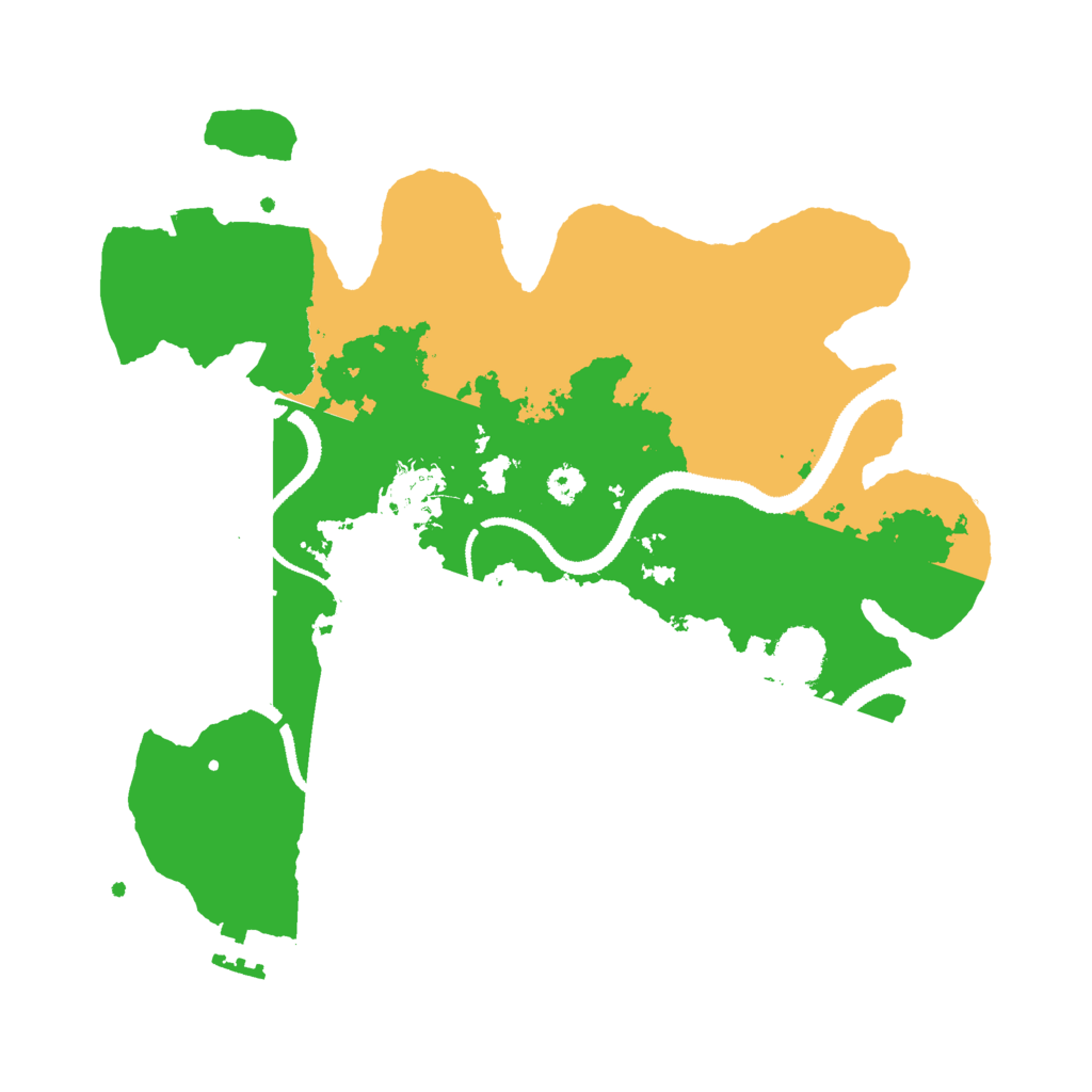 Biome Rust Map: Procedural Map, Size: 3000, Seed: 19860