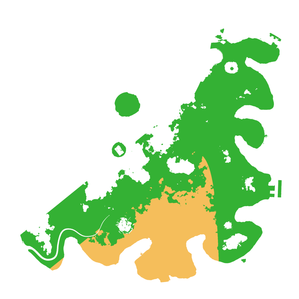 Biome Rust Map: Procedural Map, Size: 3500, Seed: 98427653
