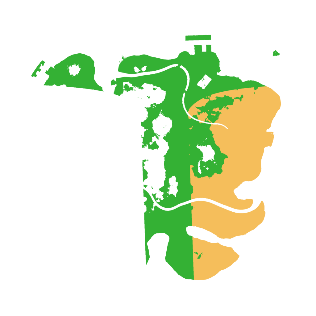 Biome Rust Map: Procedural Map, Size: 2500, Seed: 19470