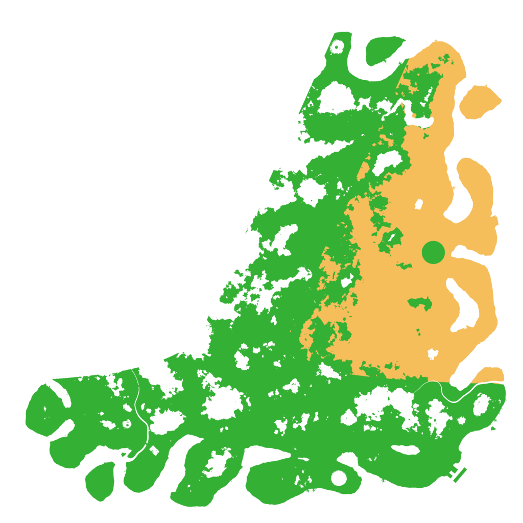 Biome Rust Map: Procedural Map, Size: 6000, Seed: 545186