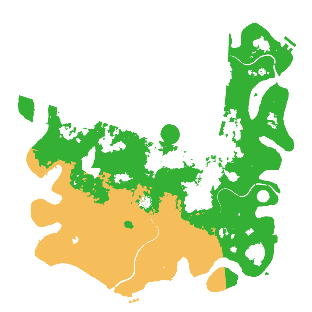 Biome Rust Map: Procedural Map, Size: 4450, Seed: 1615