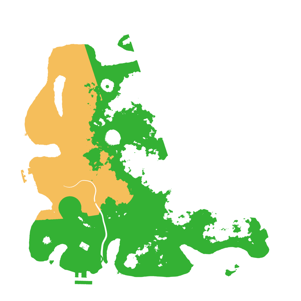 Biome Rust Map: Procedural Map, Size: 3500, Seed: 852465