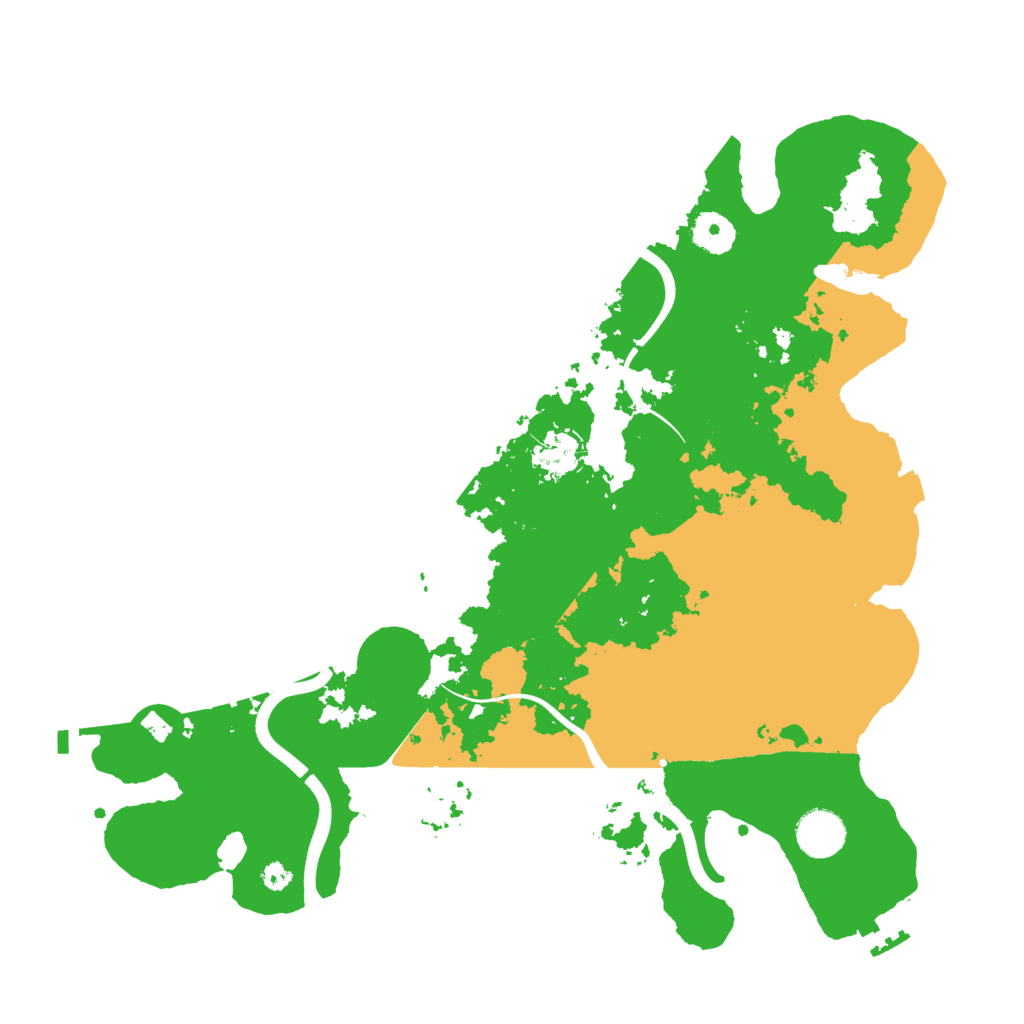 Biome Rust Map: Procedural Map, Size: 3700, Seed: 100952753