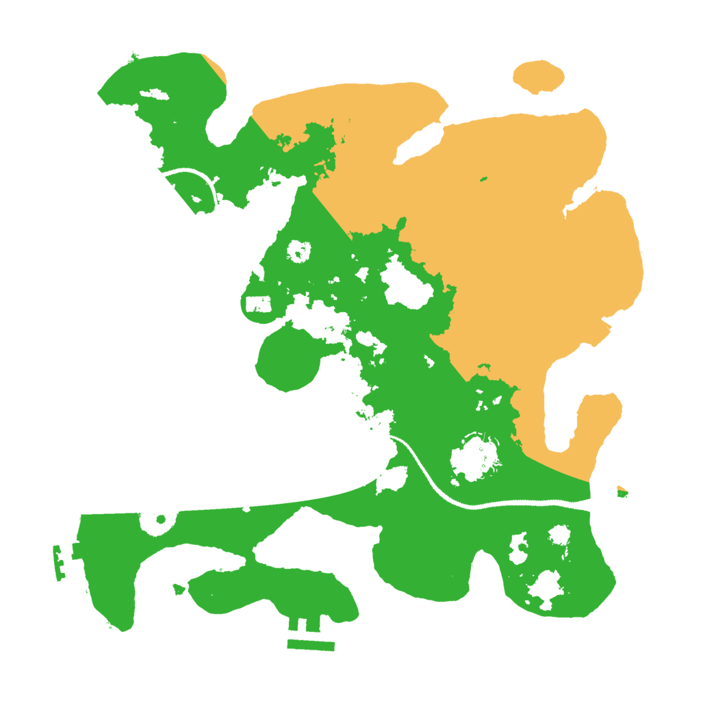 Biome Rust Map: Procedural Map, Size: 3000, Seed: 20928
