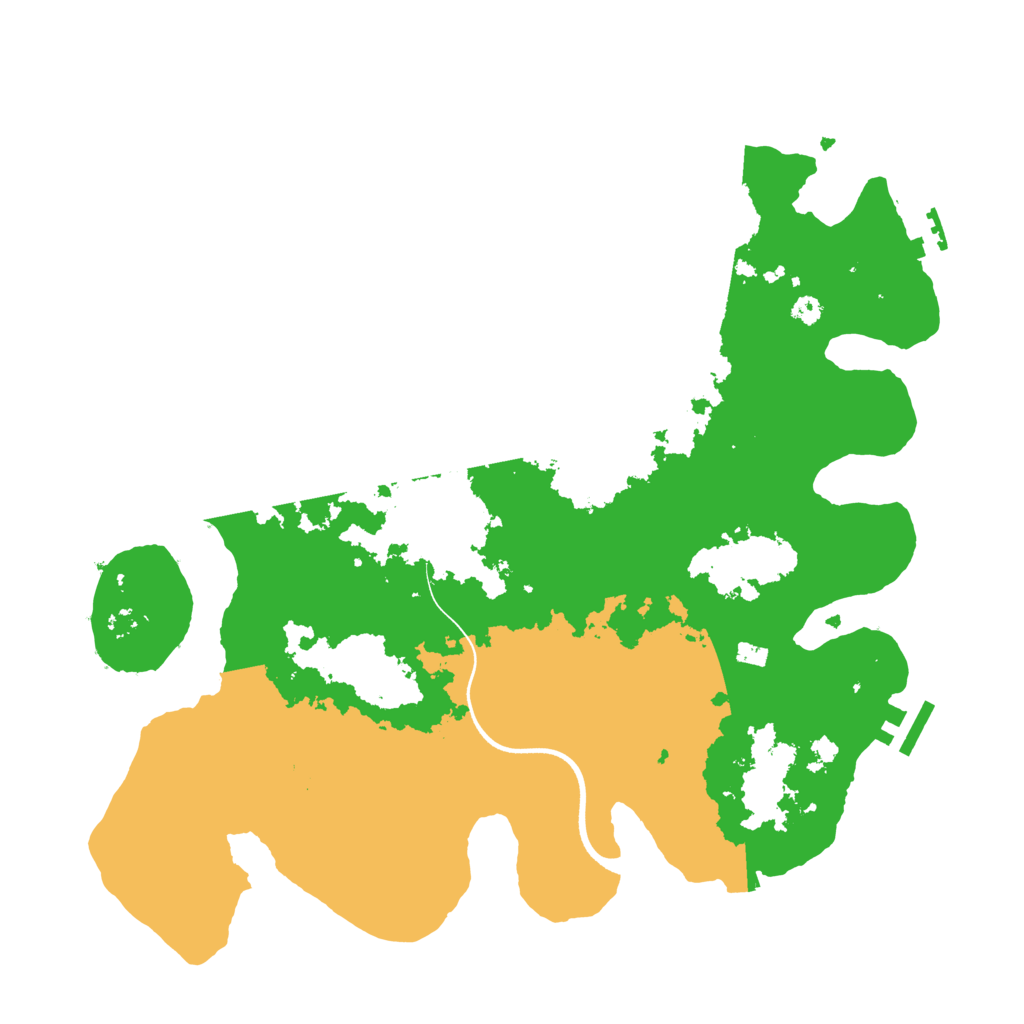 Biome Rust Map: Procedural Map, Size: 3600, Seed: 49999