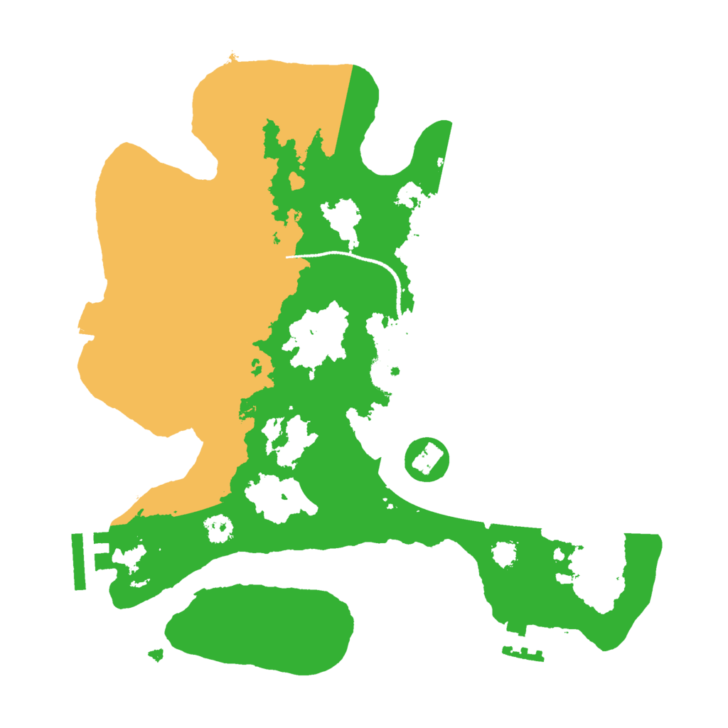 Biome Rust Map: Procedural Map, Size: 2600, Seed: 4324232