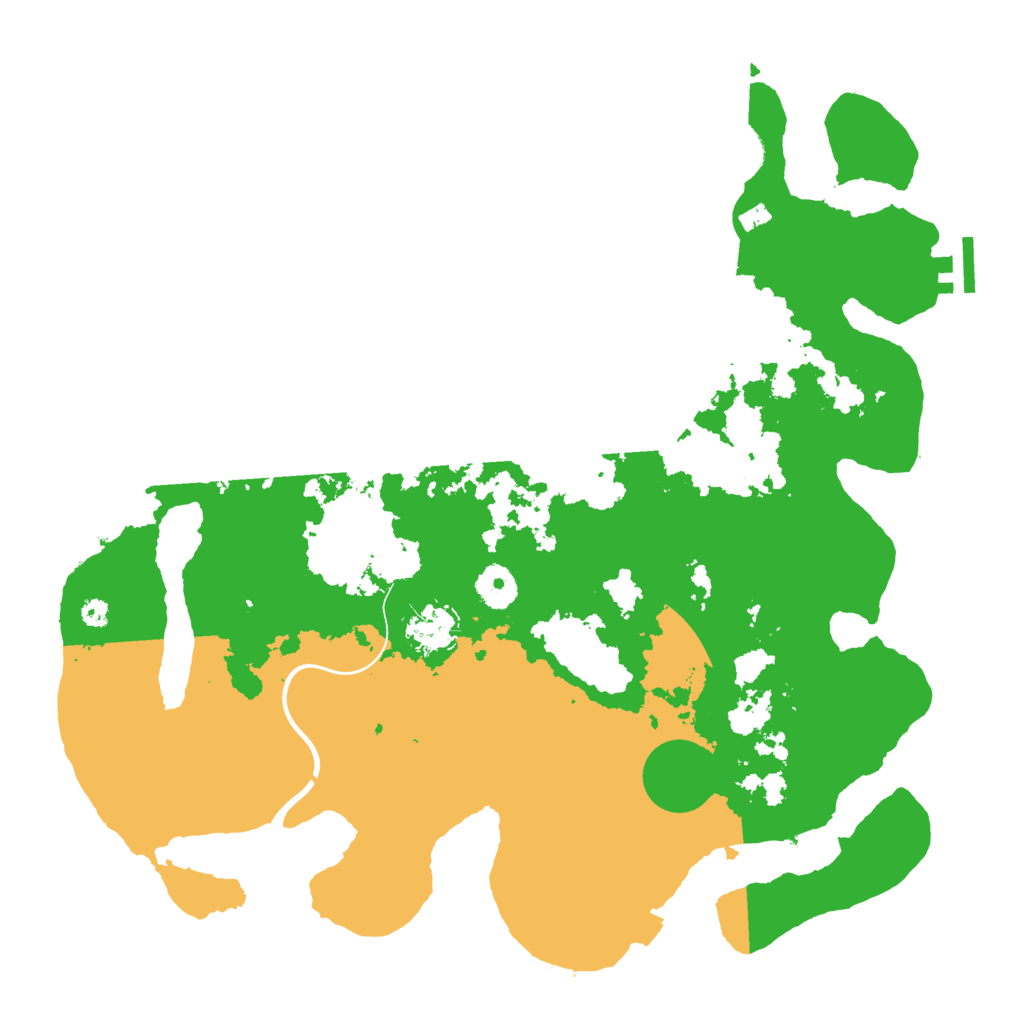 Biome Rust Map: Procedural Map, Size: 3700, Seed: 4152968