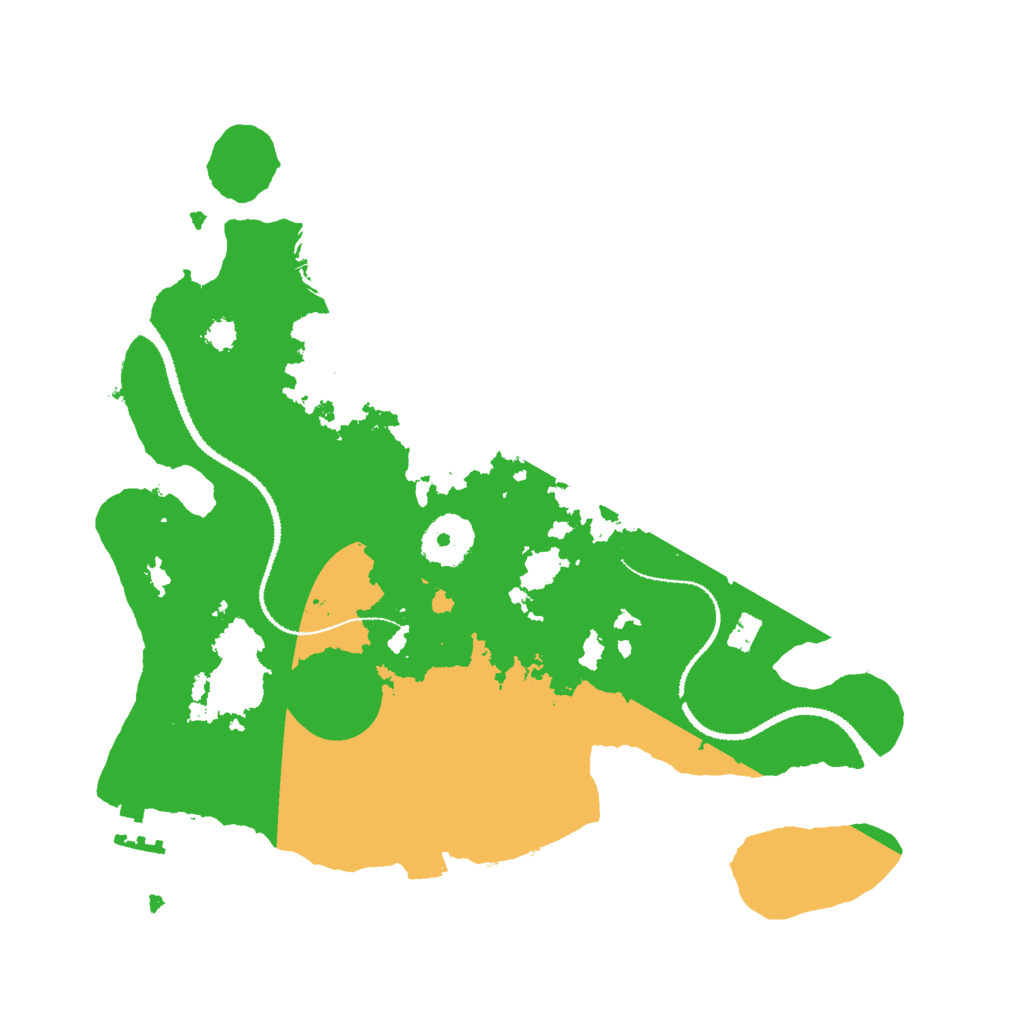 Biome Rust Map: Procedural Map, Size: 3000, Seed: 2472647