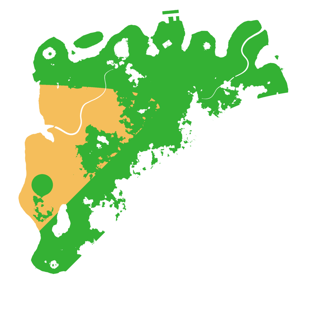 Biome Rust Map: Procedural Map, Size: 3900, Seed: 55824485