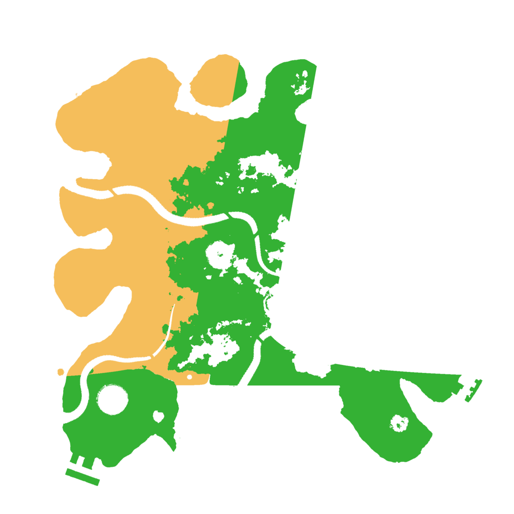 Biome Rust Map: Procedural Map, Size: 3000, Seed: 13674