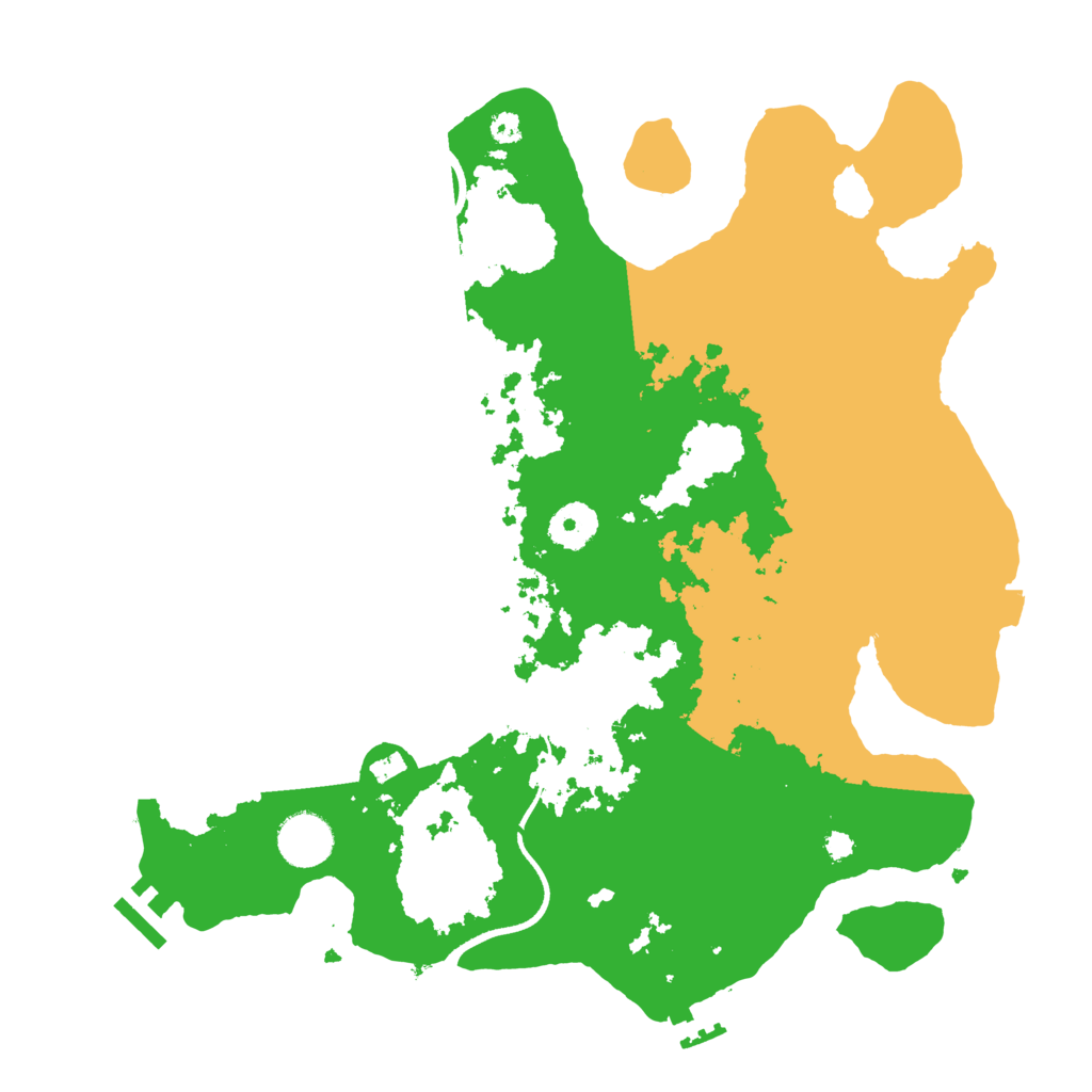 Biome Rust Map: Procedural Map, Size: 3500, Seed: 395375462