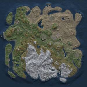 Thumbnail Rust Map: Procedural Map, Size: 4250, Seed: 806014933, 16 Monuments