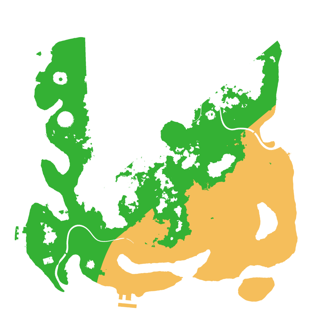 Biome Rust Map: Procedural Map, Size: 3500, Seed: 1261342500