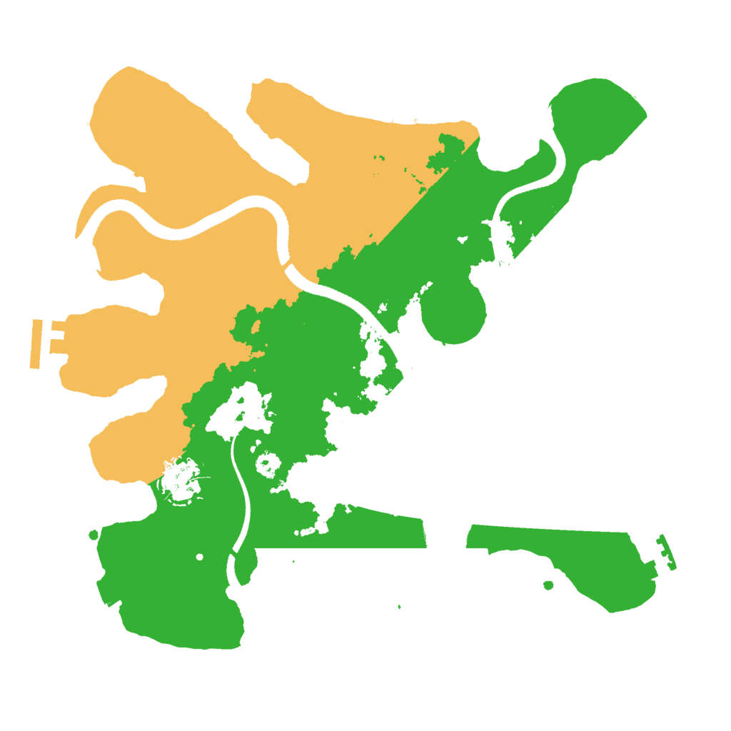 Biome Rust Map: Procedural Map, Size: 3000, Seed: 992729639