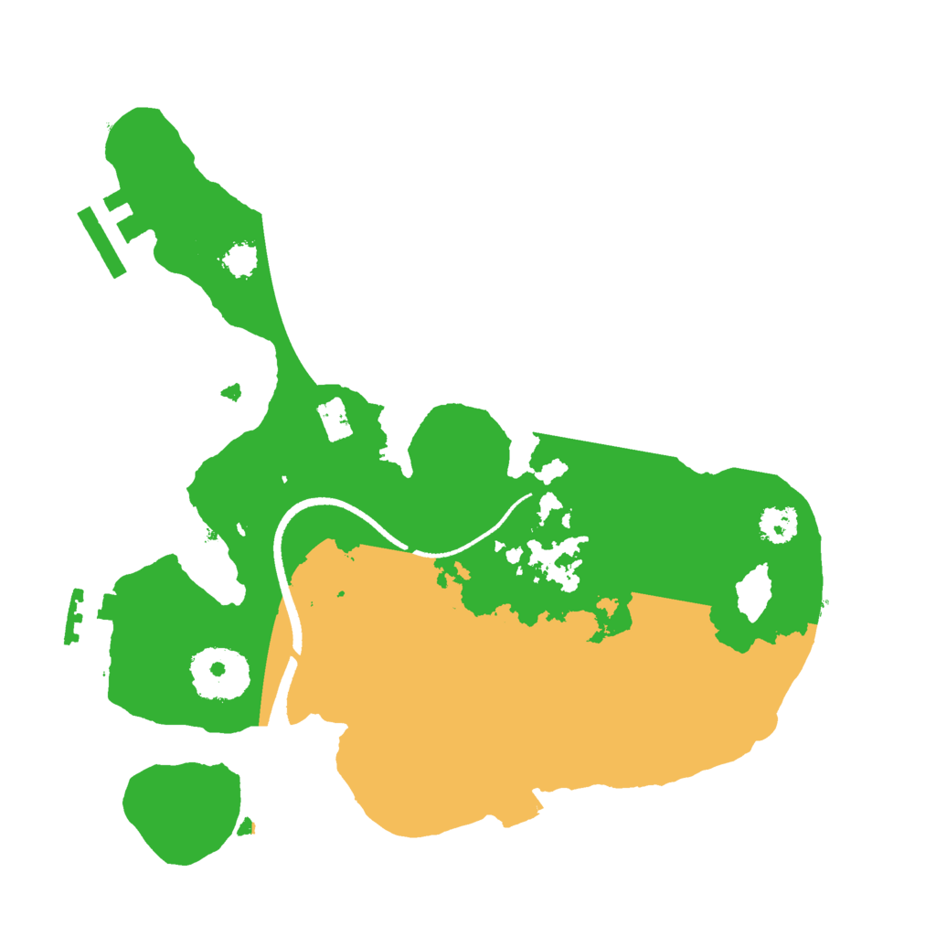 Biome Rust Map: Procedural Map, Size: 2500, Seed: 352639664