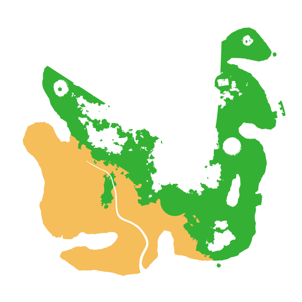 Biome Rust Map: Procedural Map, Size: 3000, Seed: 2020505075