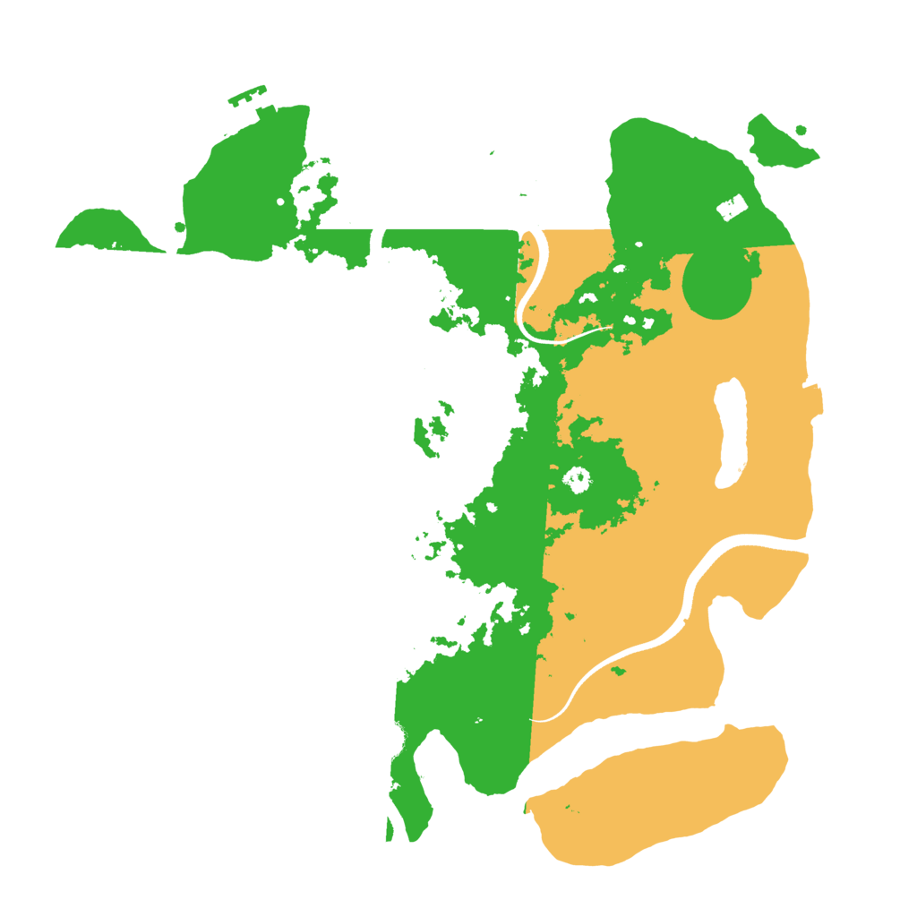 Biome Rust Map: Procedural Map, Size: 3500, Seed: 949833561