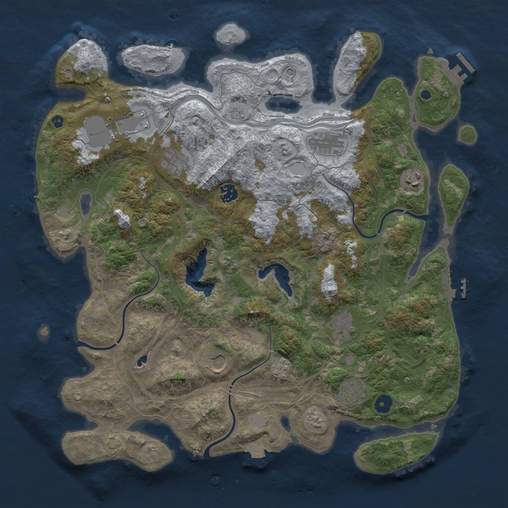 Rust Map: Procedural Map, Size: 4250, Seed: 95228, 15 Monuments