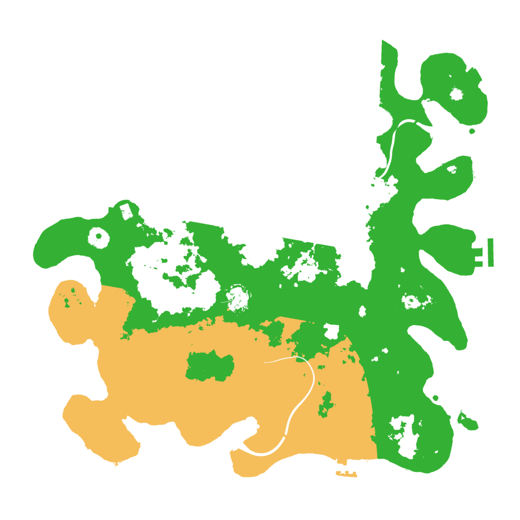 Biome Rust Map: Procedural Map, Size: 3700, Seed: 472980815