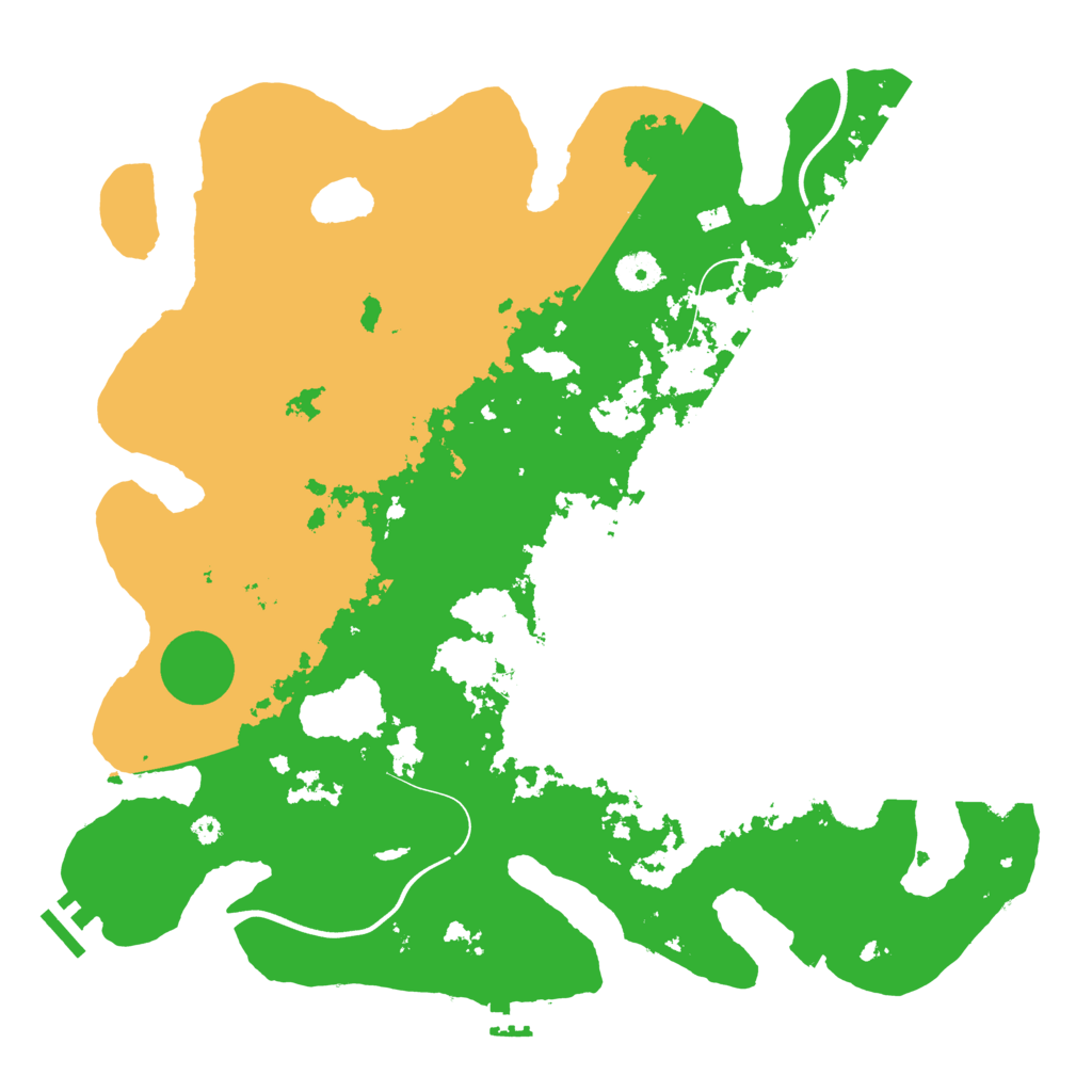 Biome Rust Map: Procedural Map, Size: 3900, Seed: 709044617