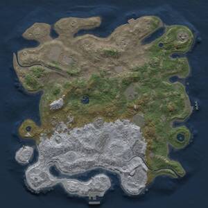 Thumbnail Rust Map: Procedural Map, Size: 3850, Seed: 287990201, 15 Monuments