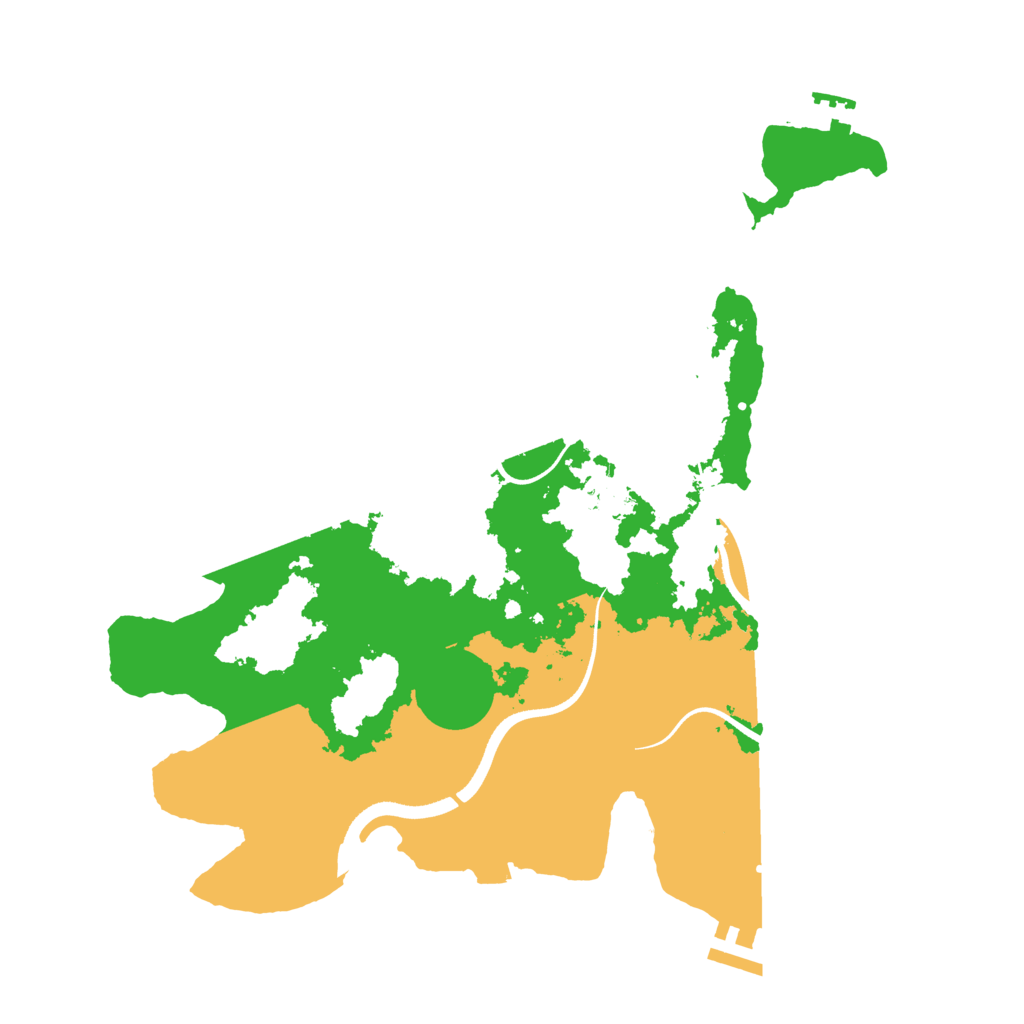 Biome Rust Map: Procedural Map, Size: 3500, Seed: 2013186926