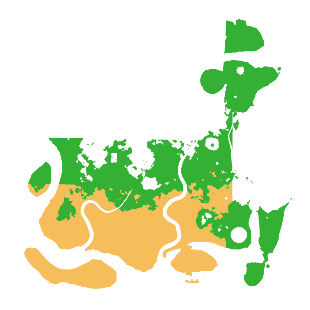 Biome Rust Map: Procedural Map, Size: 3500, Seed: 389337616