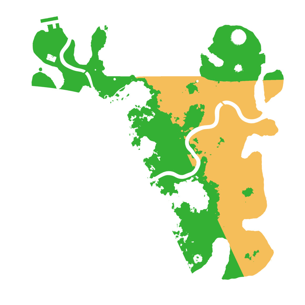 Biome Rust Map: Procedural Map, Size: 3500, Seed: 972679046