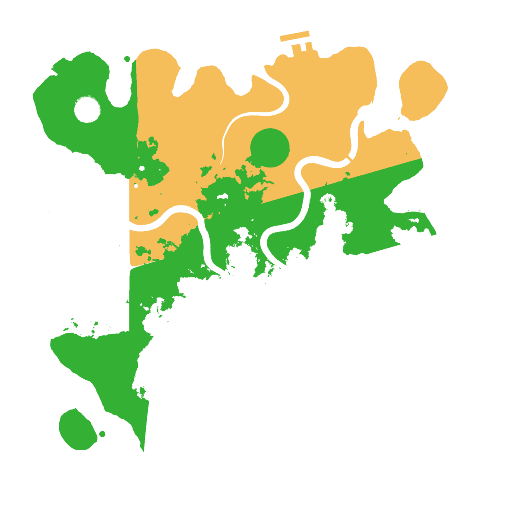 Biome Rust Map: Procedural Map, Size: 3500, Seed: 3167832