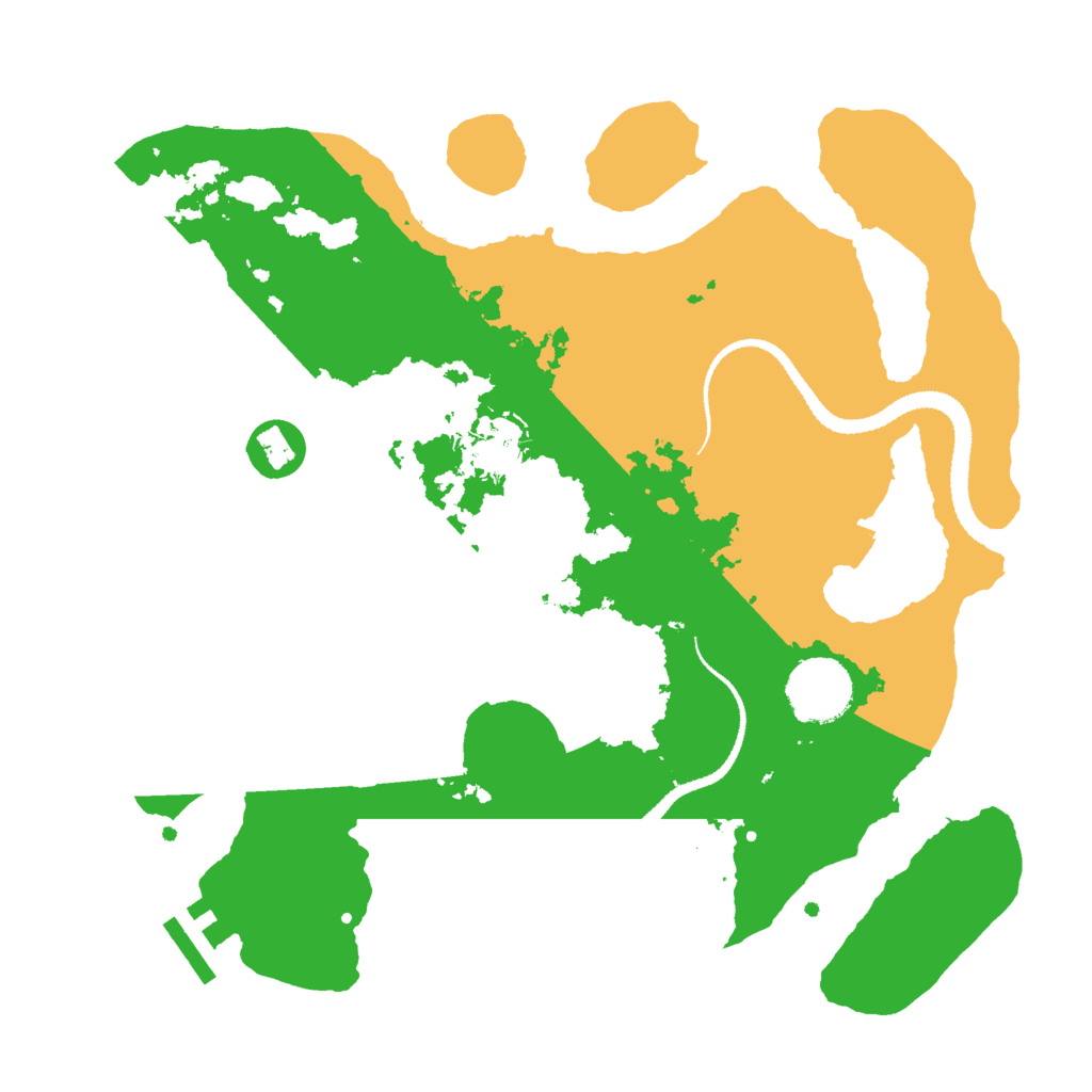Biome Rust Map: Procedural Map, Size: 3000, Seed: 68580720