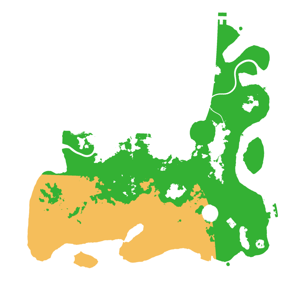Biome Rust Map: Procedural Map, Size: 3300, Seed: 77889910
