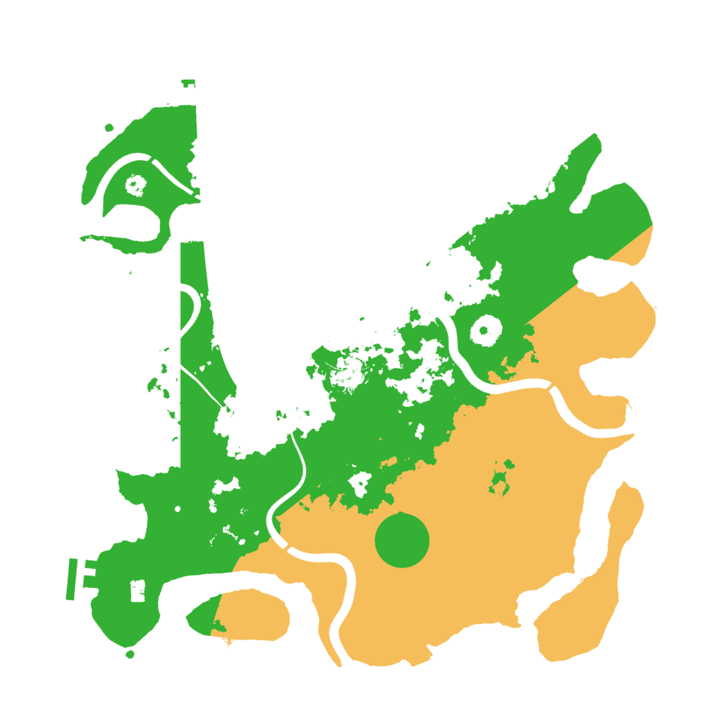 Biome Rust Map: Procedural Map, Size: 3500, Seed: 1248485422